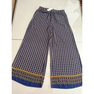 Blue Patterned Women's Pants, New York And Company, Size 6